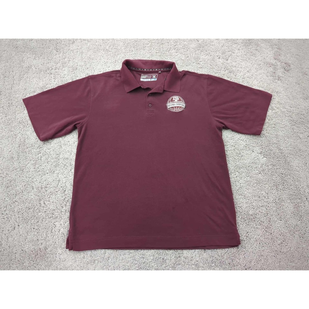 Texas A&M Aggies Polo Shirt Womens XL NCAA 2011 Women's Basketball Cutter & Buck